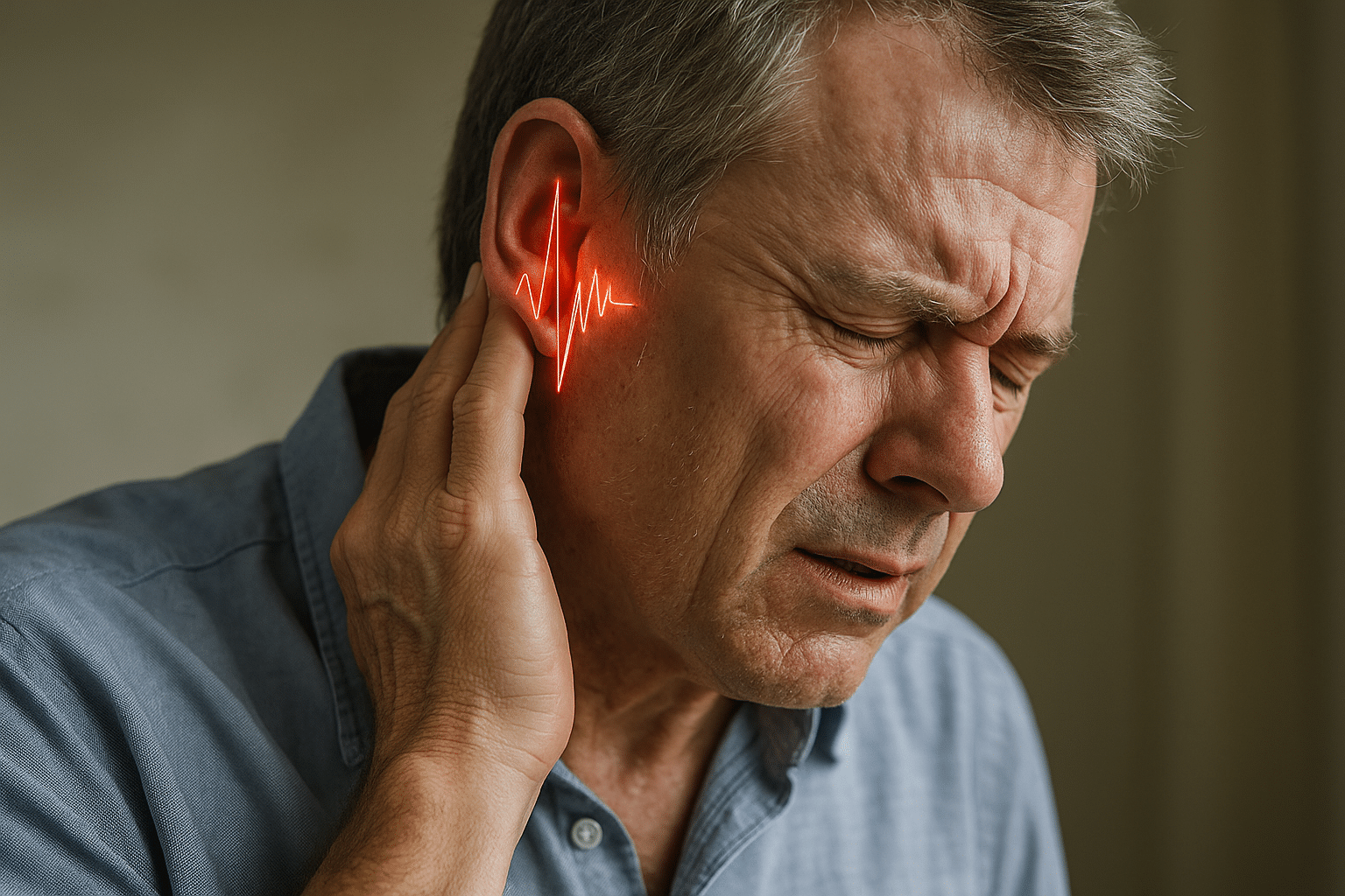 Pulssynkron tinnitus: når hjerterytmen bliver til lyd - Illustration