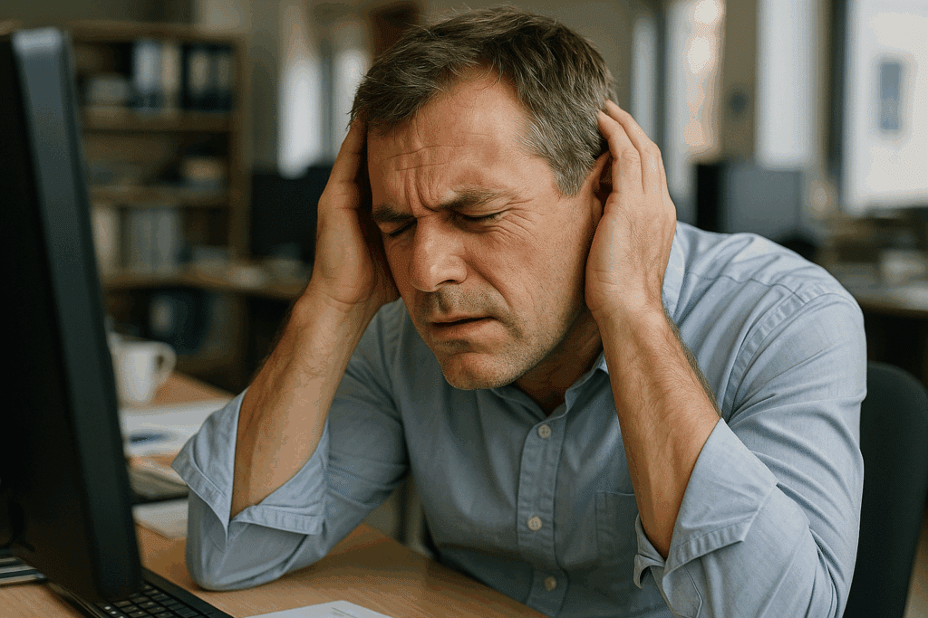 Sygemeldt med øresten: når svimmelhed kræver en pause fra arbejdet - Illustration